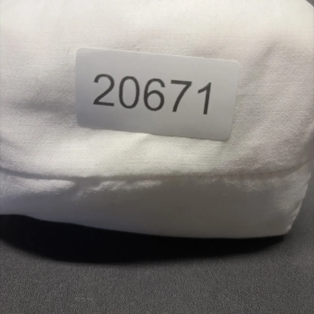 Easy Care Cotton Blend Sateen Fitted Sheet - FULL - Solid White Room Essentials